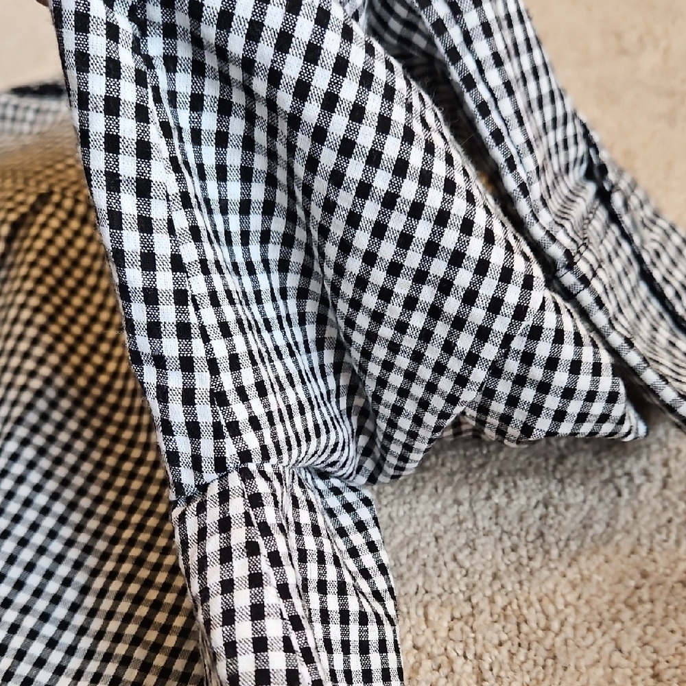 Tuckernuck Cotton and Hemp Black and White Gingham Dress - Picture 12 of 16